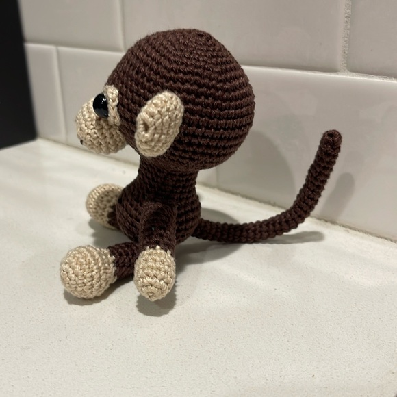 Handcrafted Monkey Decor Amigurui Crochet Figure Toy 🐒 Animal Zoo - Picture 5 of 11